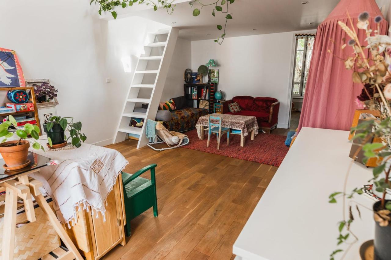 Ferienwohnung Bright Atypical Duplex In Menilmontant Paris Exterior foto