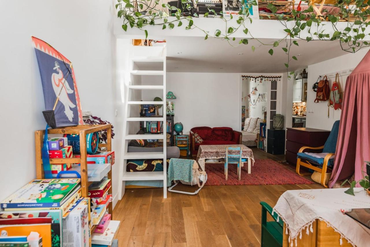 Ferienwohnung Bright Atypical Duplex In Menilmontant Paris Exterior foto